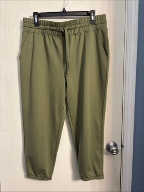 Fit Collective Olive Green Women's Jogger Pants with Elastic Waist